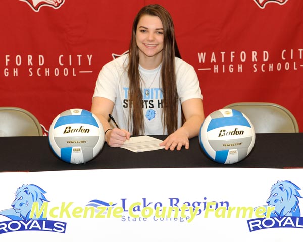 Faller takes volleyball skills to Lake Region