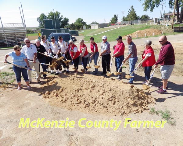 Ground breaks for McKenzie County Veterans Park