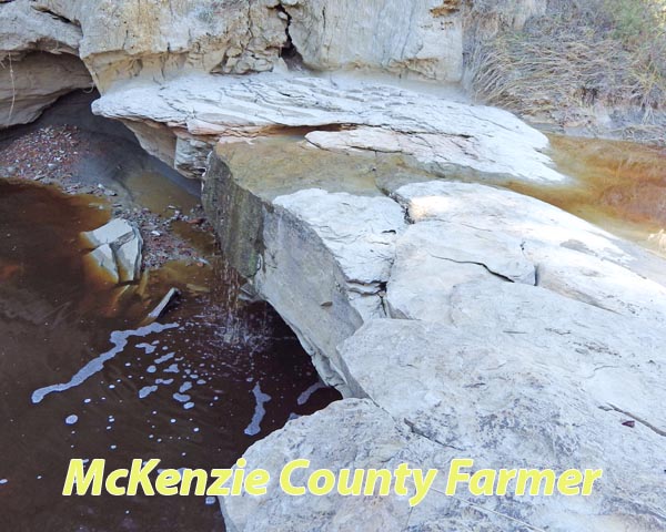 A badlands waterfall?