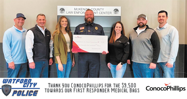 Watford City Police Department awarded to support officer medical readiness