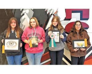 WCHS Art students recognized at Badlands Art Association Art Show